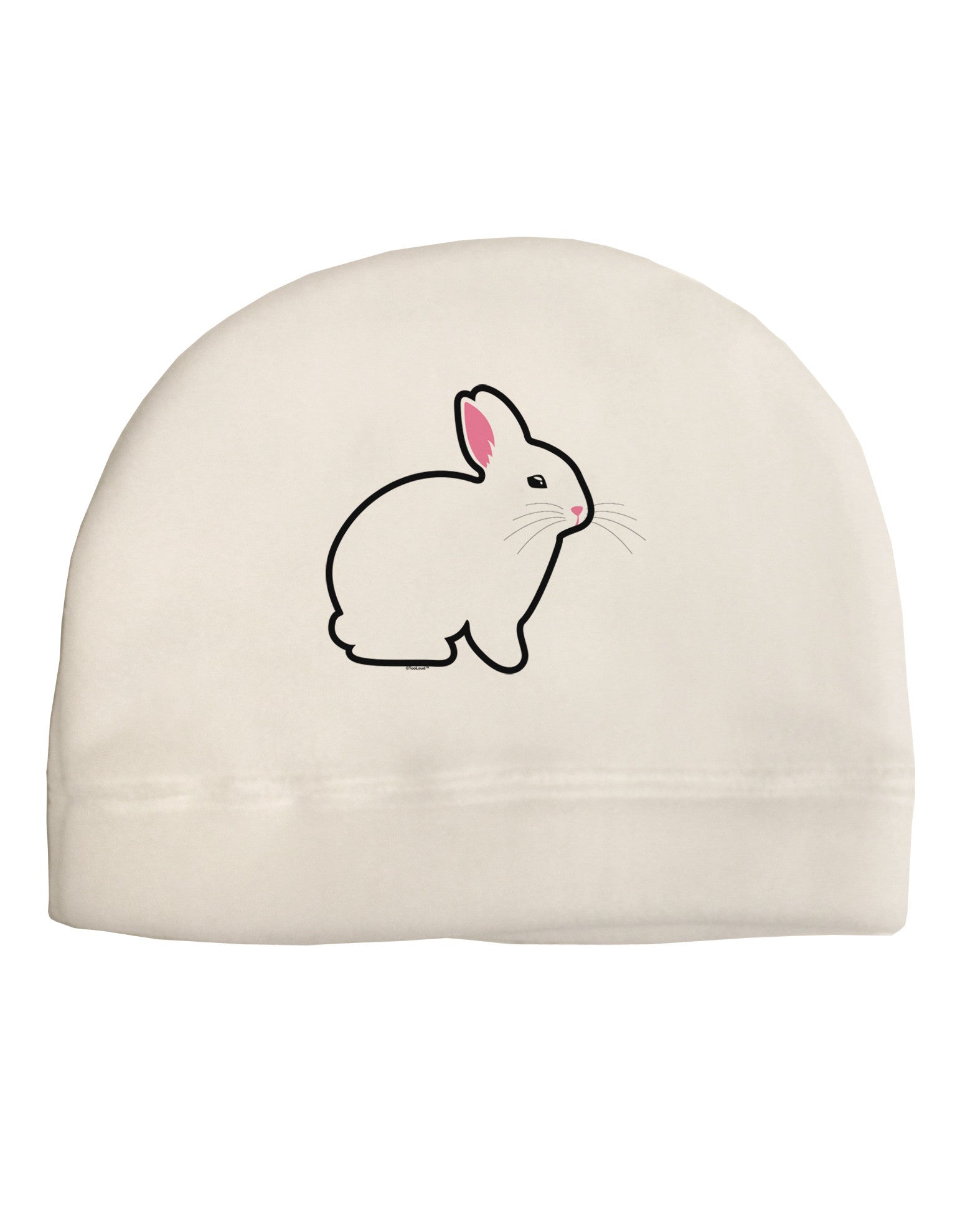 Cute Bunny Rabbit Easter Adult Fleece Beanie Cap Hat-Beanie-TooLoud-White-One-Size-Fits-Most-Davson Sales