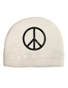 Peace Sign Symbol - Distressed Child Fleece Beanie Cap Hat-Beanie-TooLoud-White-One-Size-Fits-Most-Davson Sales