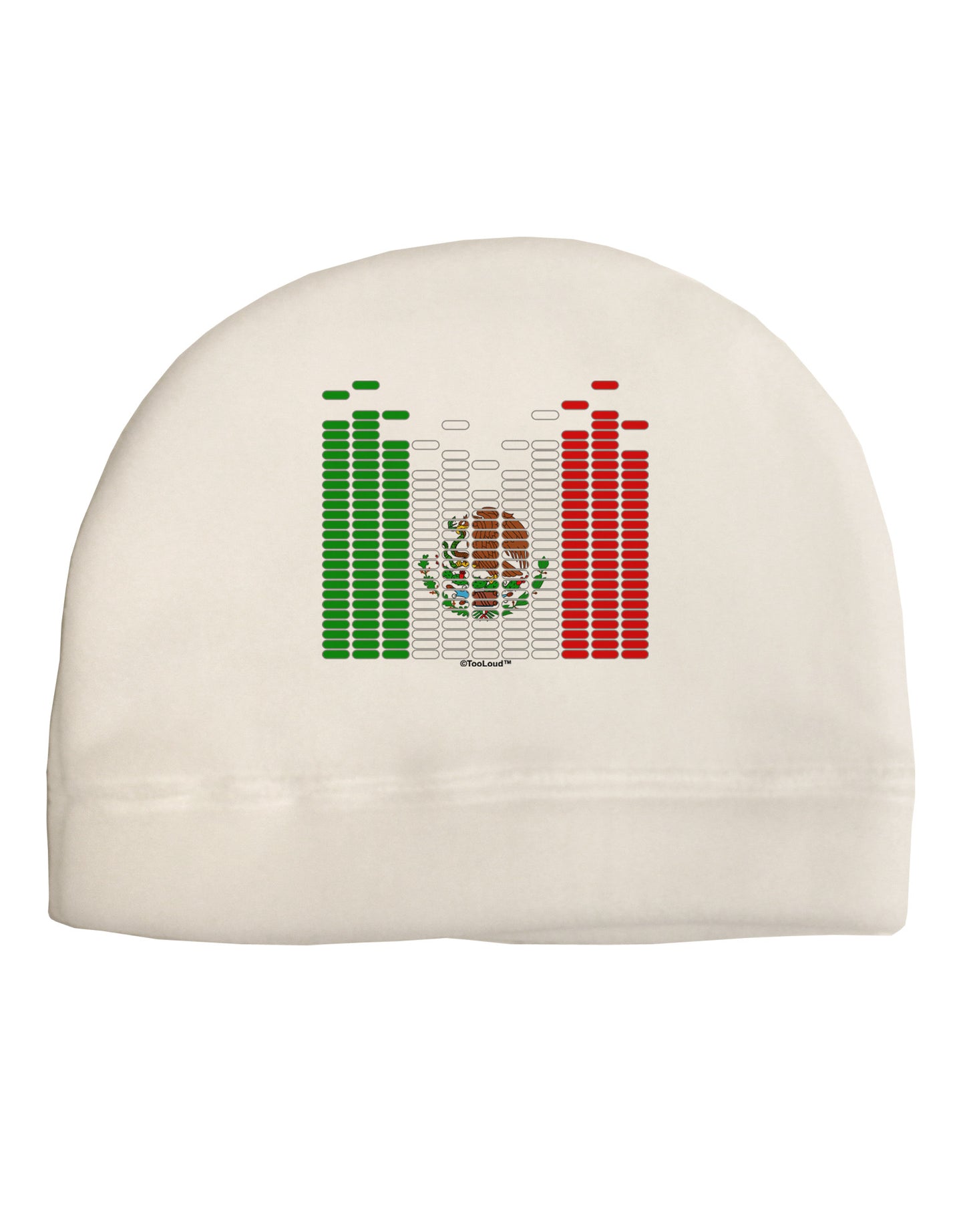 Mexican Flag Levels - Cinco De Mayo Adult Fleece Beanie Cap Hat-Beanie-TooLoud-White-One-Size-Fits-Most-Davson Sales