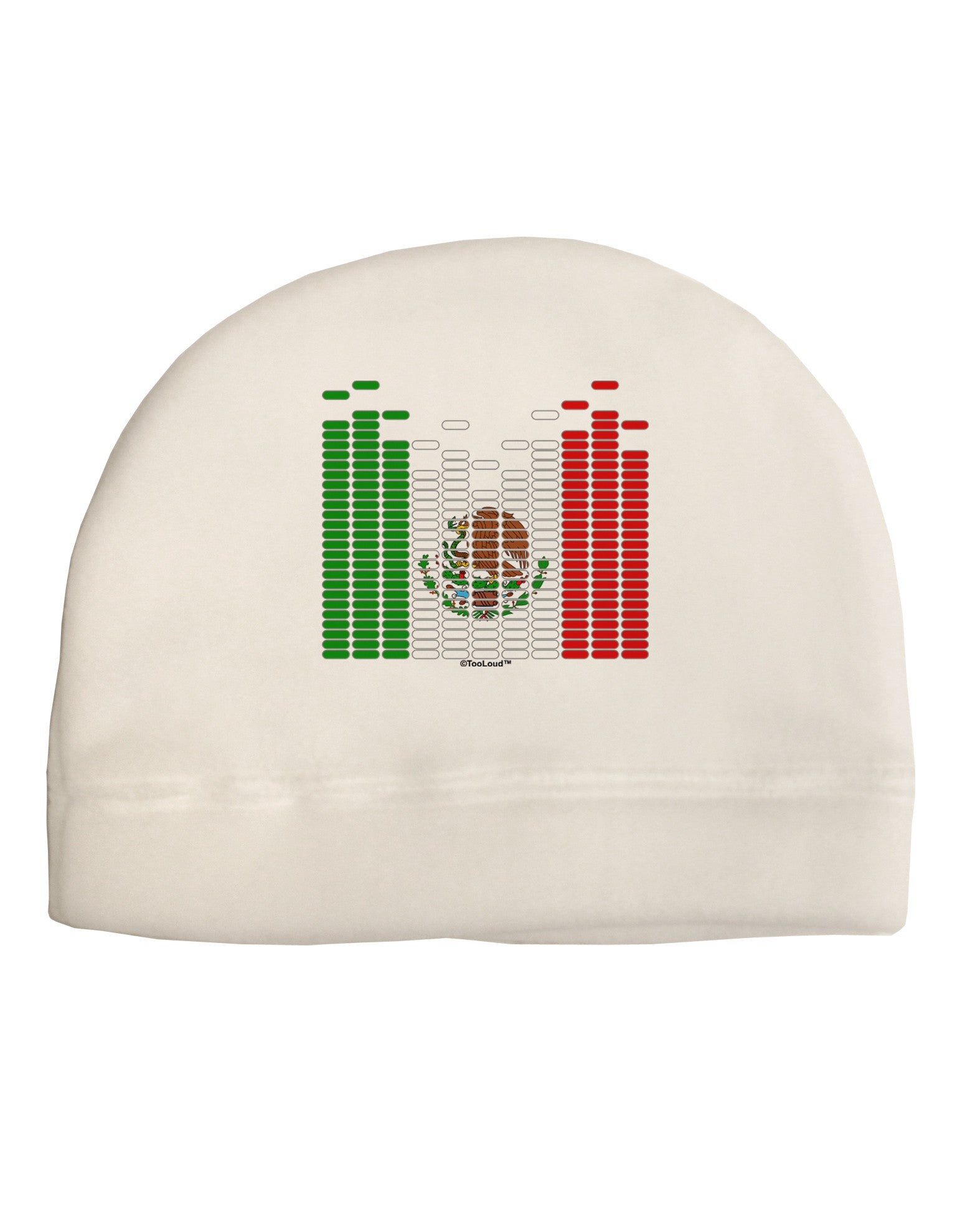 Mexican Flag Levels - Cinco De Mayo Adult Fleece Beanie Cap Hat-Beanie-TooLoud-White-One-Size-Fits-Most-Davson Sales