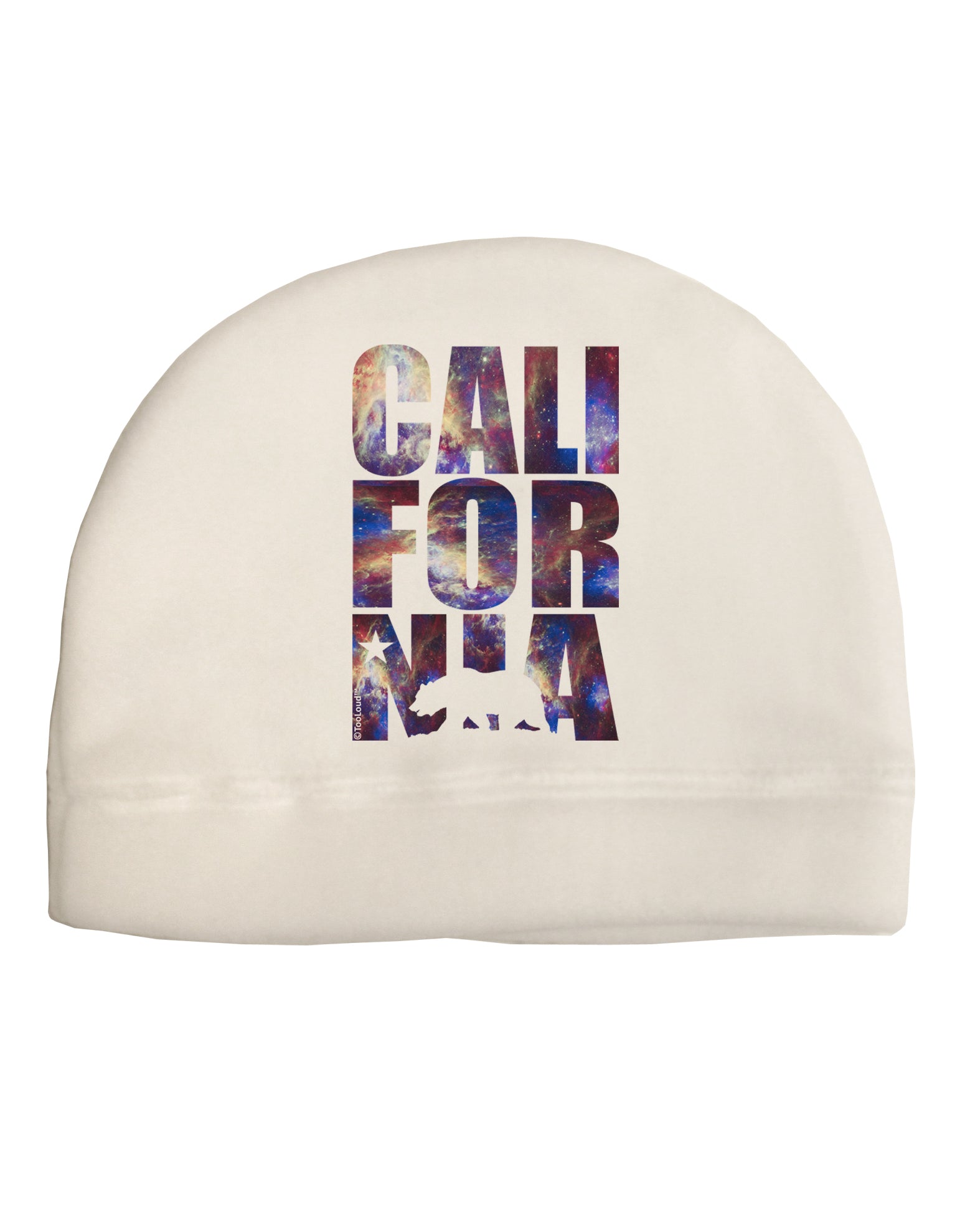 California Republic Design - Space Nebula Print Adult Fleece Beanie Cap Hat by TooLoud-Beanie-TooLoud-White-One-Size-Fits-Most-Davson Sales
