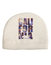 California Republic Design - Space Nebula Print Adult Fleece Beanie Cap Hat by TooLoud-Beanie-TooLoud-White-One-Size-Fits-Most-Davson Sales