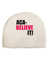 Aca Believe It Adult Fleece Beanie Cap Hat-Beanie-TooLoud-White-One-Size-Fits-Most-Davson Sales
