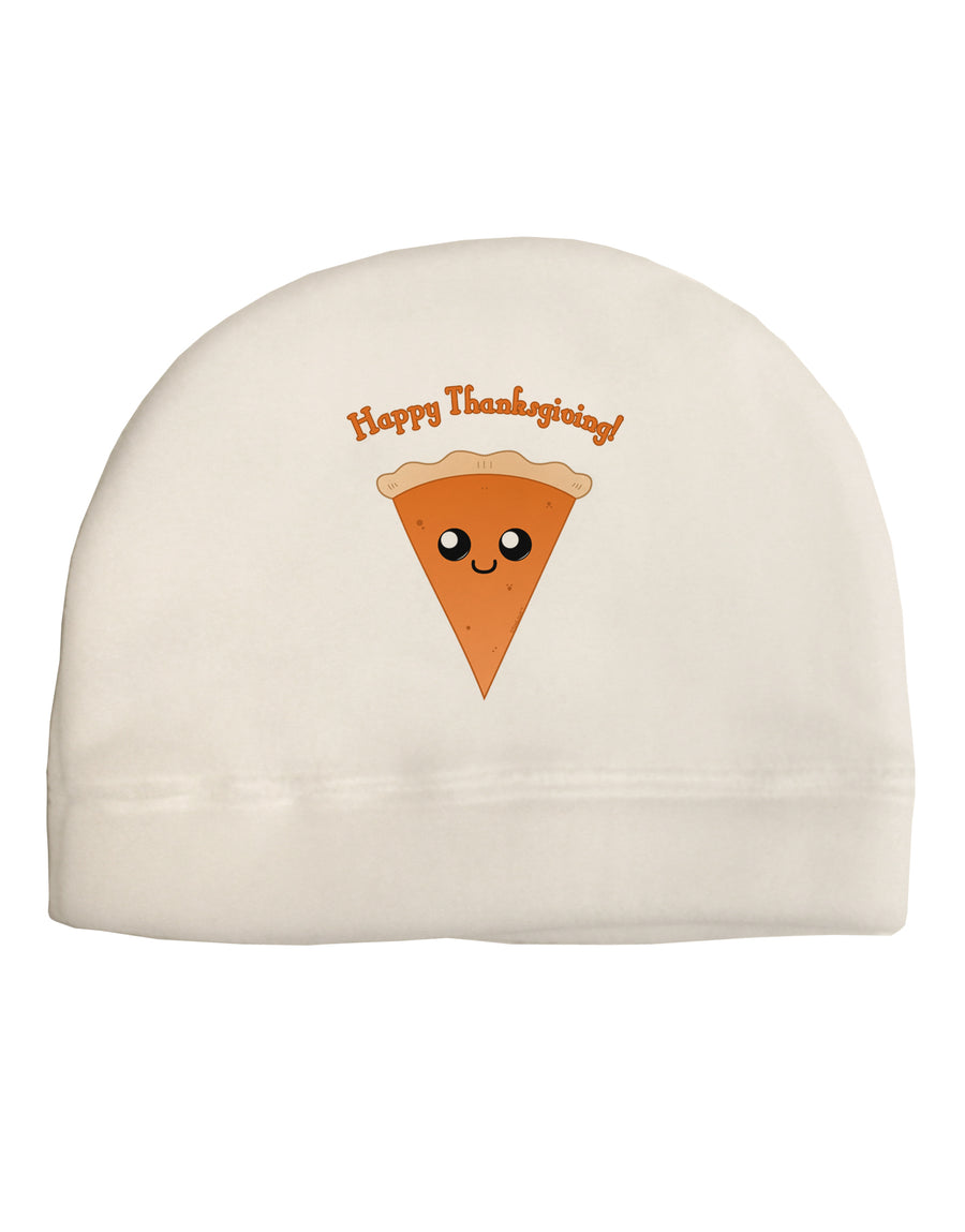 Cute Pie Slice- Happy Thanksgiving Adult Fleece Beanie Cap Hat-Beanie-TooLoud-White-One-Size-Fits-Most-Davson Sales