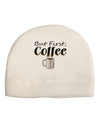 But First Coffee Adult Fleece Beanie Cap Hat-Beanie-TooLoud-White-One-Size-Fits-Most-Davson Sales