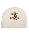 Lil Heart Breaker Adult Fleece Beanie Cap Hat-Beanie-TooLoud-White-One-Size-Fits-Most-Davson Sales