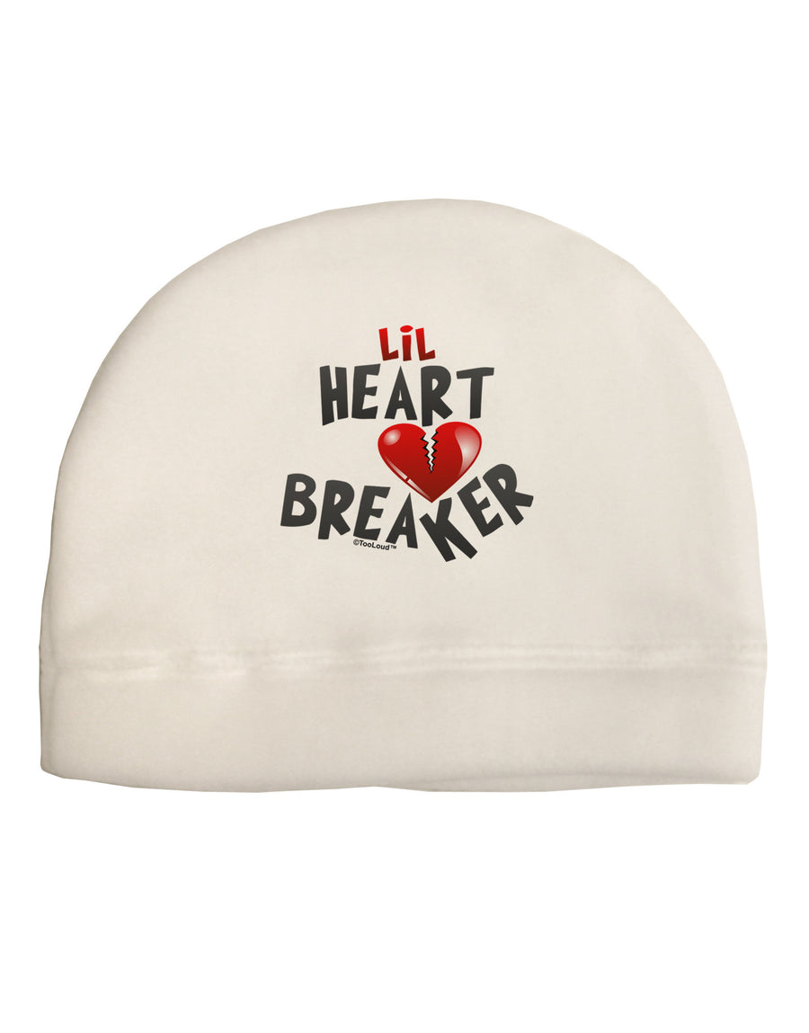 Lil Heart Breaker Adult Fleece Beanie Cap Hat-Beanie-TooLoud-White-One-Size-Fits-Most-Davson Sales