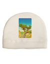 Colorado Tree Watercolor Adult Fleece Beanie Cap Hat-Beanie-TooLoud-White-One-Size-Fits-Most-Davson Sales