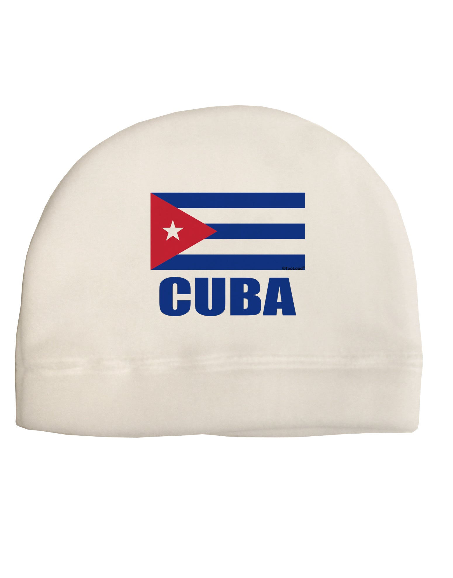 Cuba Flag Cuban Pride Child Fleece Beanie Cap Hat by TooLoud-Beanie-TooLoud-White-One-Size-Fits-Most-Davson Sales