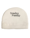 Sunday Funday Text Design Child Fleece Beanie Cap Hat by TooLoud-Beanie-TooLoud-White-One-Size-Fits-Most-Davson Sales