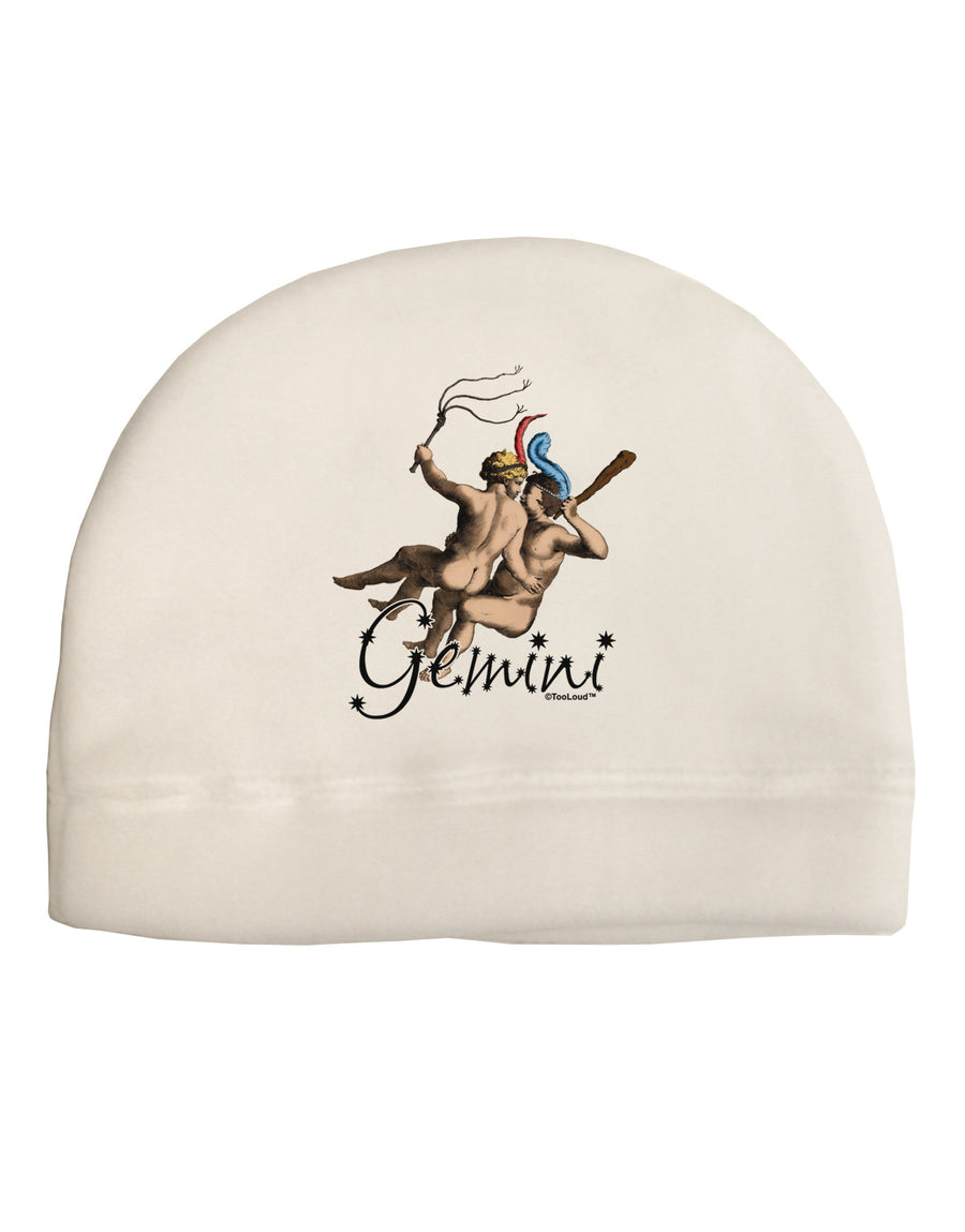 Gemini Illustration Color Child Fleece Beanie Cap Hat-Beanie-TooLoud-White-One-Size-Fits-Most-Davson Sales