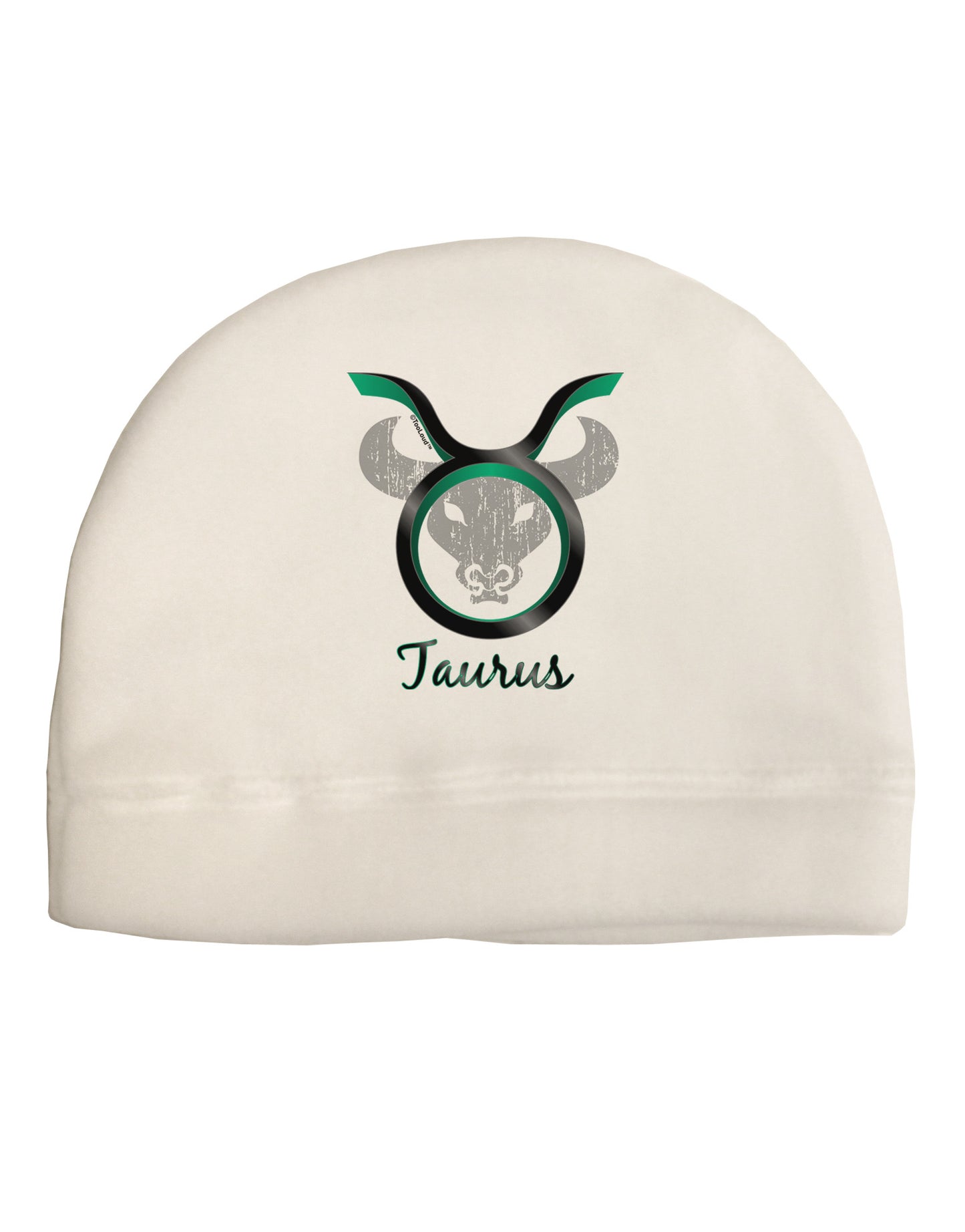 Taurus Symbol Adult Fleece Beanie Cap Hat-Beanie-TooLoud-White-One-Size-Fits-Most-Davson Sales