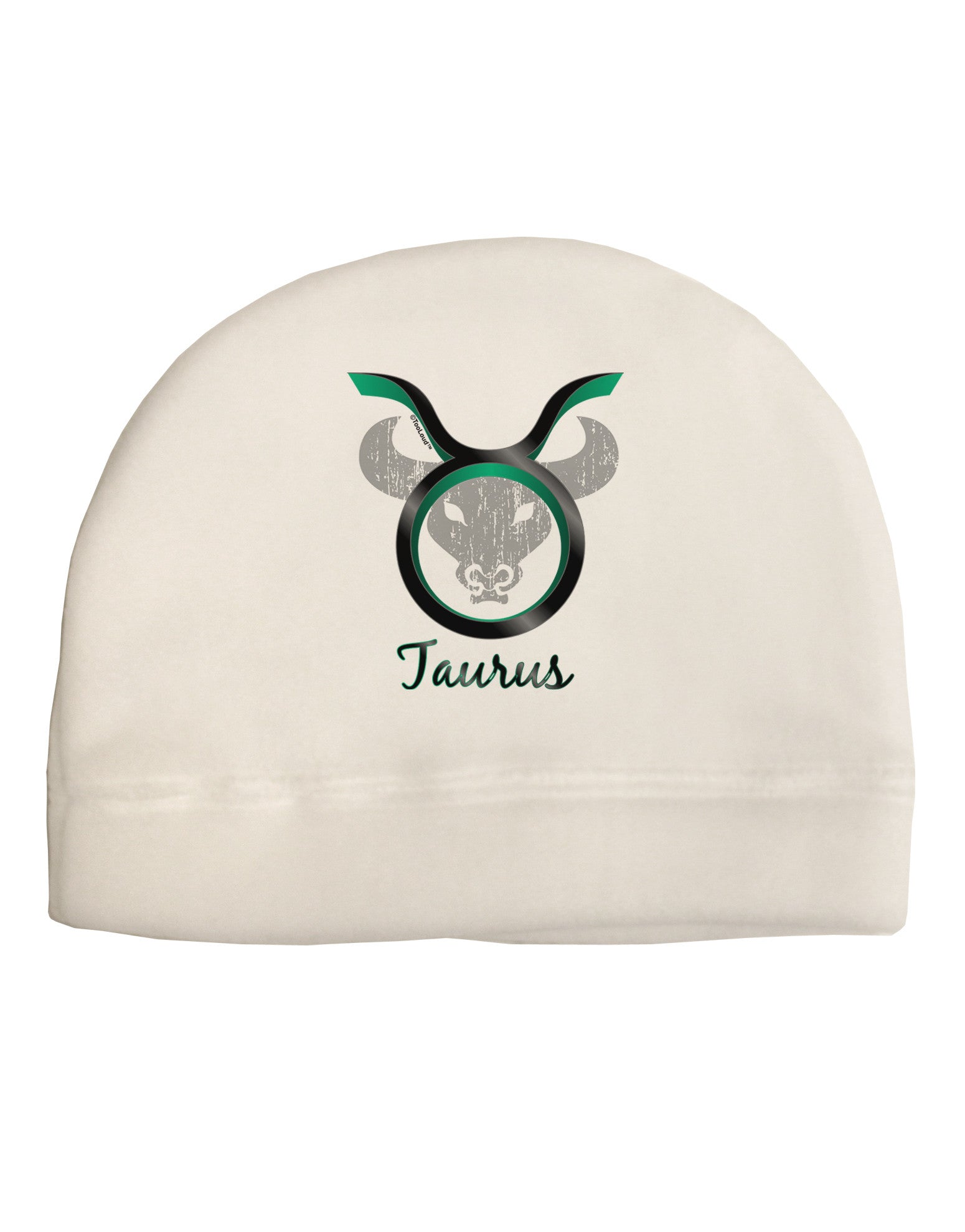 Taurus Symbol Adult Fleece Beanie Cap Hat-Beanie-TooLoud-White-One-Size-Fits-Most-Davson Sales