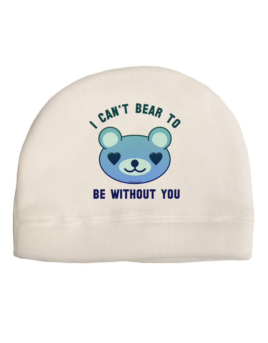 I Can't Bear to be Without You Blue Adult Fleece Beanie Cap Hat by-Beanie-TooLoud-White-One-Size-Fits-Most-Davson Sales