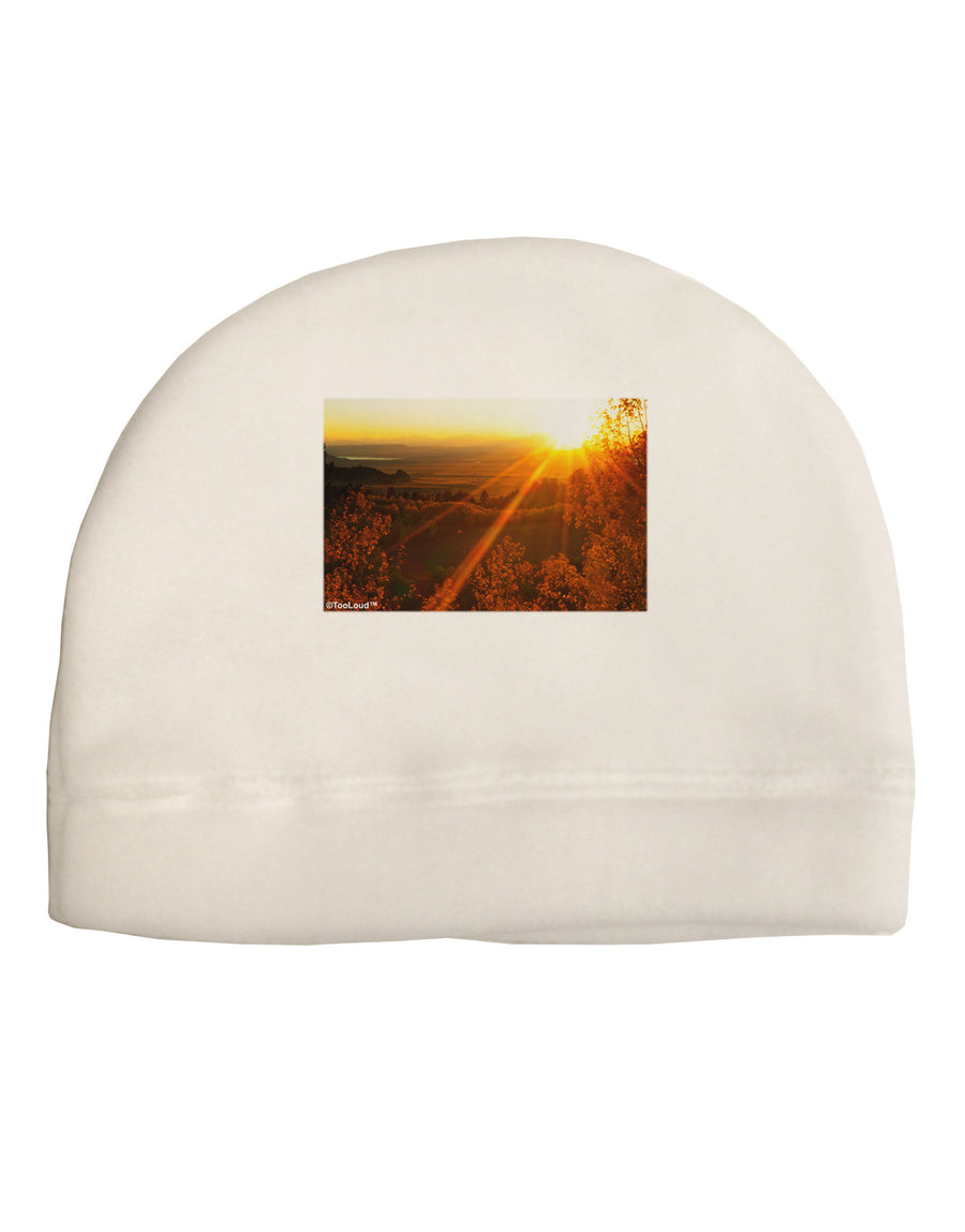 Colorado Sunset Child Fleece Beanie Cap Hat-Beanie-TooLoud-White-One-Size-Fits-Most-Davson Sales