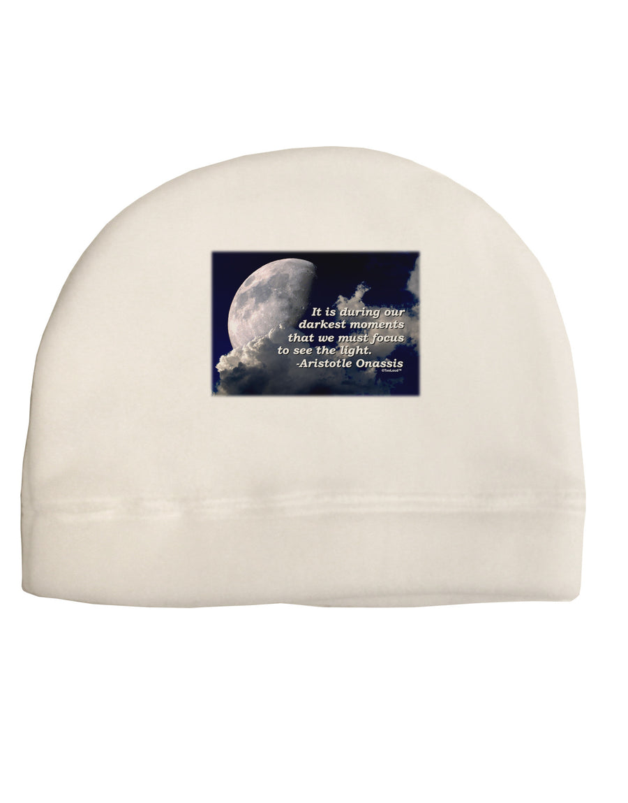 Our Darkest Moments Child Fleece Beanie Cap Hat-Beanie-TooLoud-White-One-Size-Fits-Most-Davson Sales