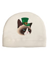 Leprechaun Disgruntled Cat Adult Fleece Beanie Cap Hat-Beanie-TooLoud-White-One-Size-Fits-Most-Davson Sales