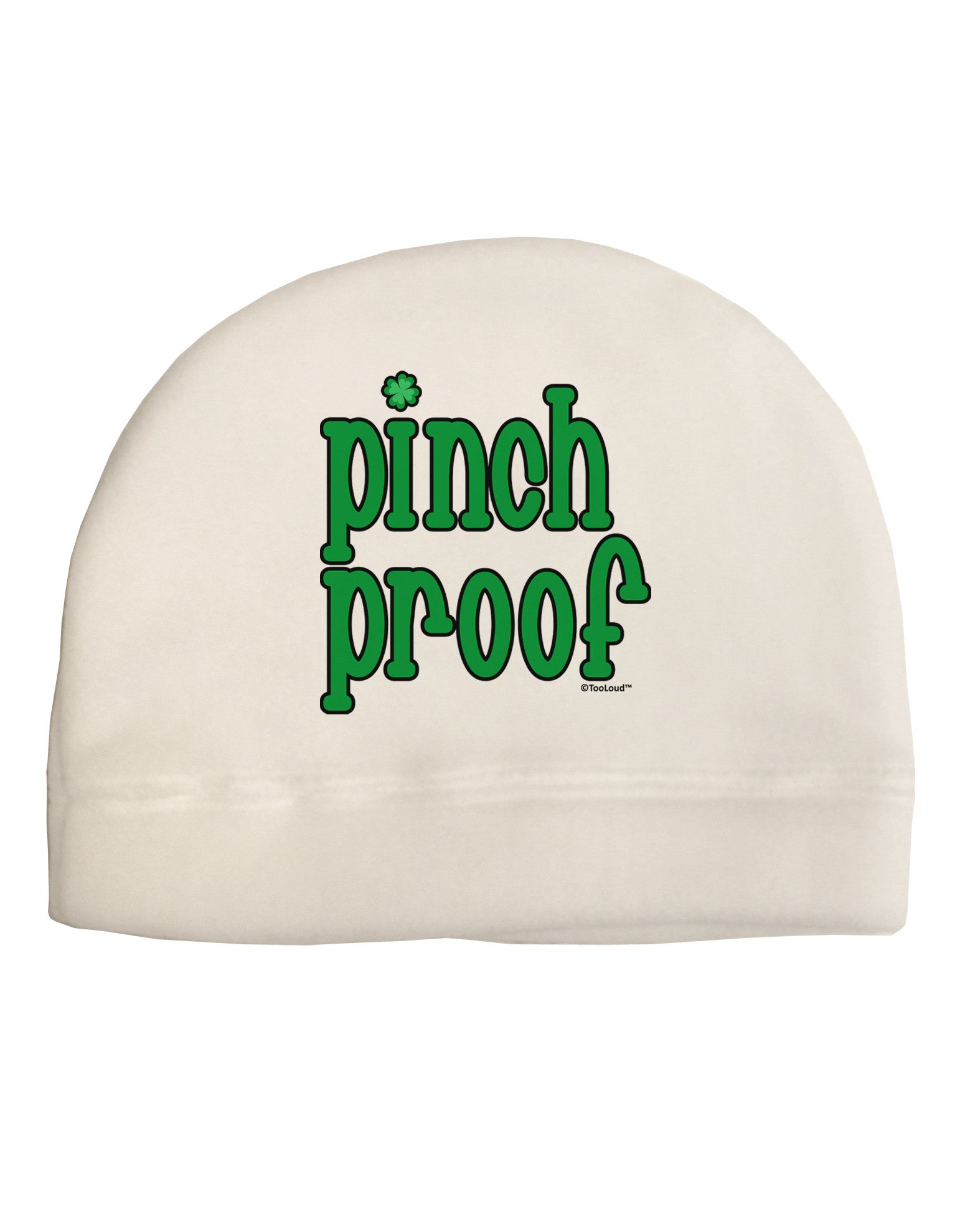 Pinch Proof - St. Patrick's Day Adult Fleece Beanie Cap Hat by TooLoud-Beanie-TooLoud-White-One-Size-Fits-Most-Davson Sales