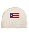 Puerto Rico Flag Adult Fleece Beanie Cap Hat-Beanie-TooLoud-White-One-Size-Fits-Most-Davson Sales