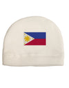 TooLoud Distressed Philippines Flag Child Fleece Beanie Cap Hat-Beanie-TooLoud-White-One-Size-Fits-Most-Davson Sales