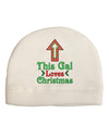 This Gal Loves Christmas Cute Adult Fleece Beanie Cap Hat-Beanie-TooLoud-White-One-Size-Fits-Most-Davson Sales