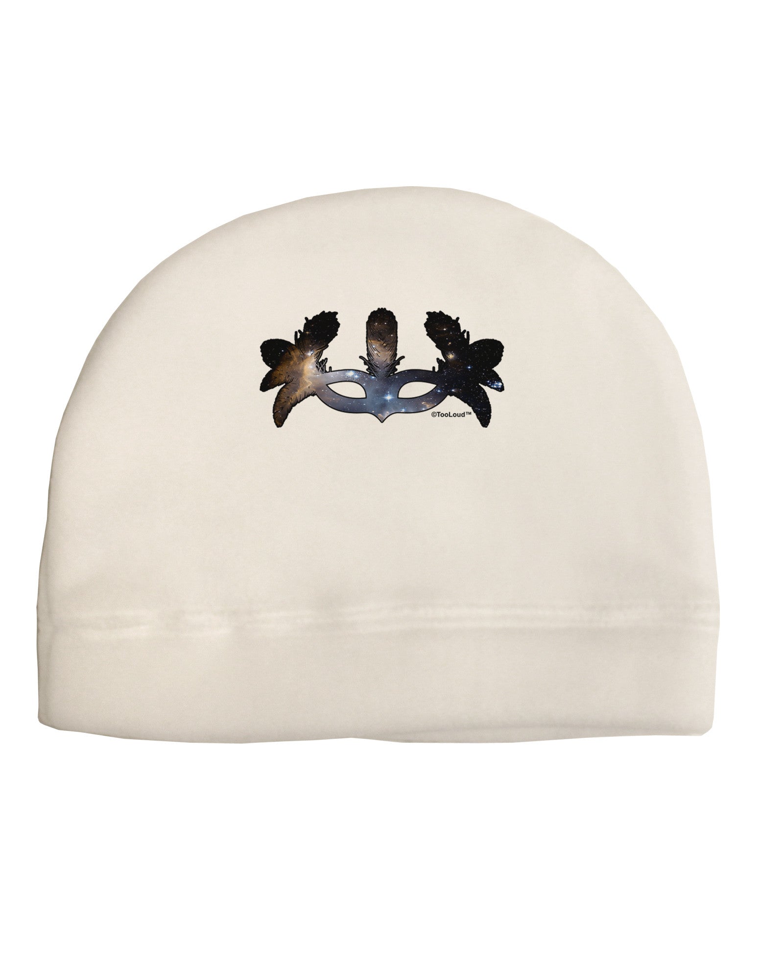 Galaxy Masquerade Mask Adult Fleece Beanie Cap Hat by TooLoud-Beanie-TooLoud-White-One-Size-Fits-Most-Davson Sales