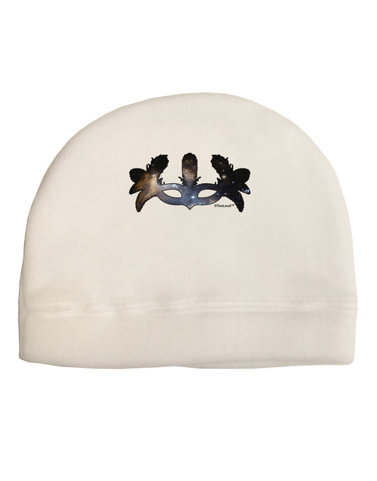 Galaxy Masquerade Mask Adult Fleece Beanie Cap Hat by TooLoud-Beanie-TooLoud-White-One-Size-Fits-Most-Davson Sales
