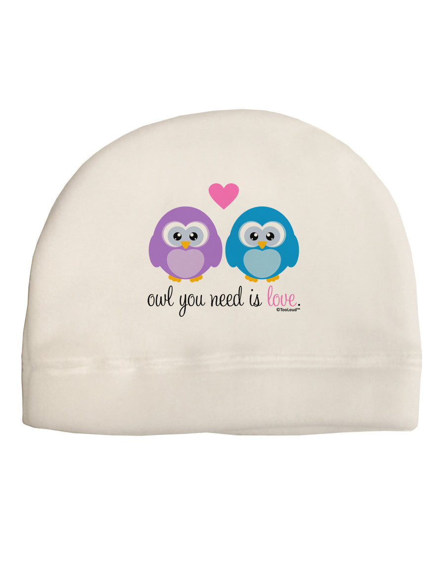 Owl You Need Is Love Child Fleece Beanie Cap Hat by TooLoud-Beanie-TooLoud-White-One-Size-Fits-Most-Davson Sales