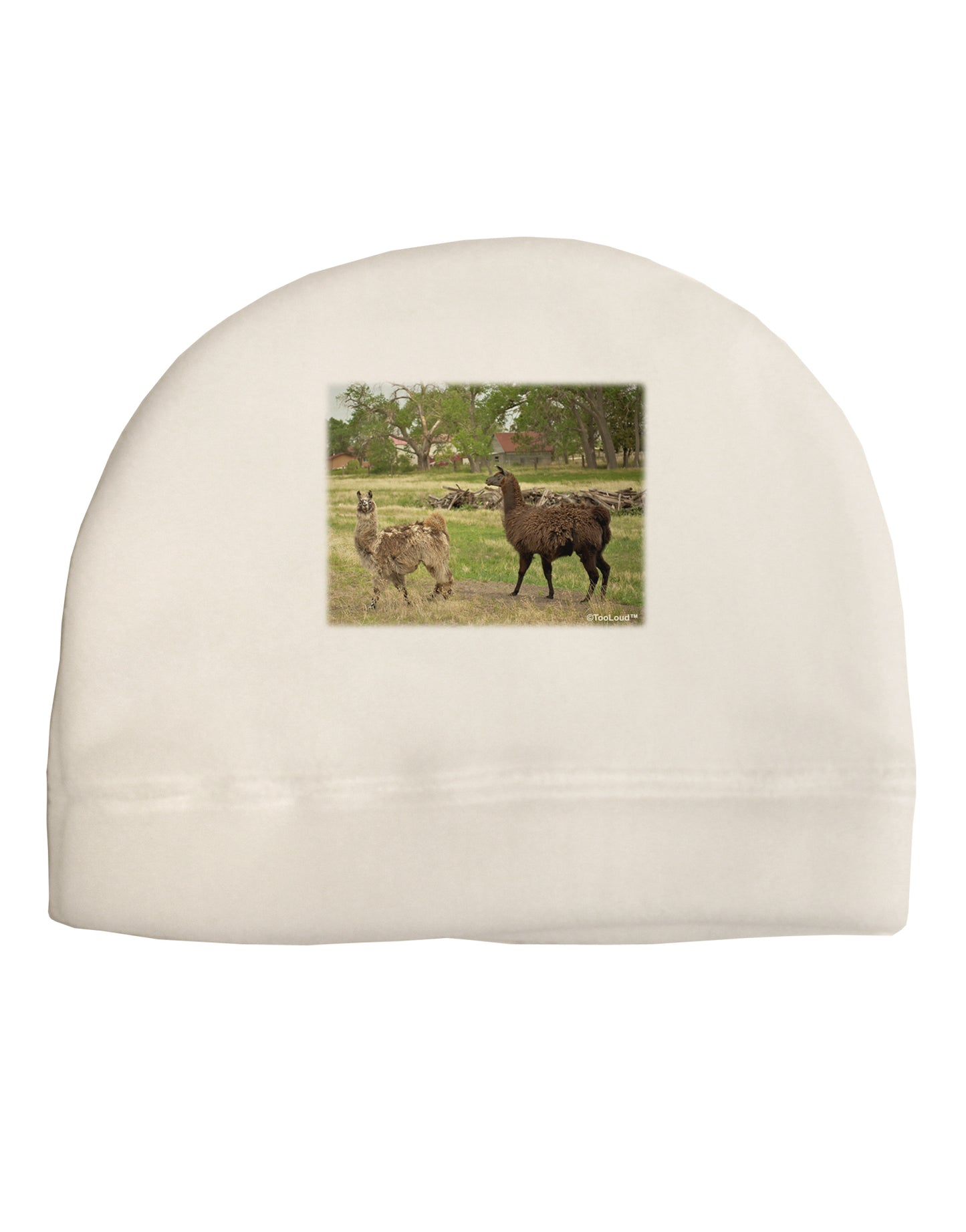 Standing Llamas Adult Fleece Beanie Cap Hat by TooLoud-Beanie-TooLoud-White-One-Size-Fits-Most-Davson Sales