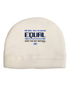 All Bits Are Created Equal - Net Neutrality Adult Fleece Beanie Cap Hat-Beanie-TooLoud-White-One-Size-Fits-Most-Davson Sales