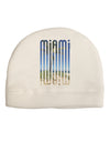 Miami Beach View Mirage Adult Fleece Beanie Cap Hat-Beanie-TooLoud-White-One-Size-Fits-Most-Davson Sales