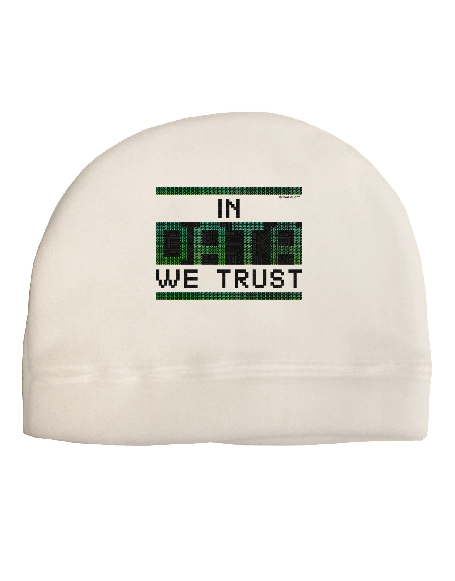 In Data We Trust Adult Fleece Beanie Cap Hat-Beanie-TooLoud-White-One-Size-Fits-Most-Davson Sales