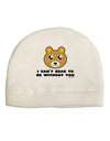 I Can't Bear To Be Without You - Cute Bear Adult Fleece Beanie Cap Hat by TooLoud-Beanie-TooLoud-White-One-Size-Fits-Most-Davson Sales