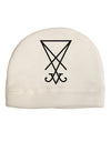 Sigil of Lucifer - Seal of Satan Adult Fleece Beanie Cap Hat-Beanie-TooLoud-White-One-Size-Fits-Most-Davson Sales