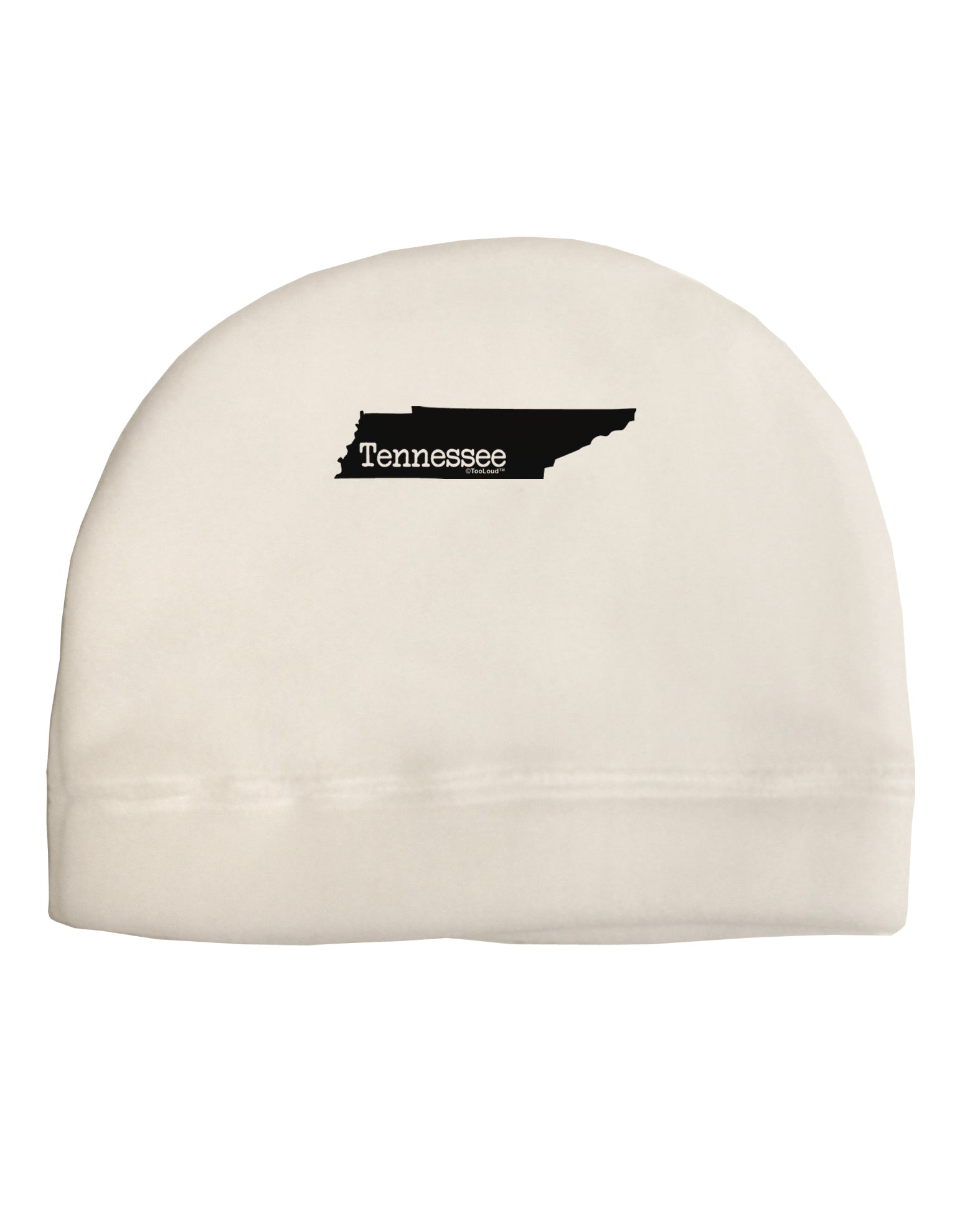 Tennessee - United States Shape Adult Fleece Beanie Cap Hat by TooLoud-Beanie-TooLoud-White-One-Size-Fits-Most-Davson Sales