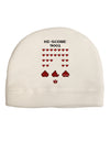 Pixel Heart Invaders Design Adult Fleece Beanie Cap Hat-Beanie-TooLoud-White-One-Size-Fits-Most-Davson Sales