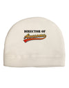 Director Of Awesome Adult Fleece Beanie Cap Hat-Beanie-TooLoud-White-One-Size-Fits-Most-Davson Sales