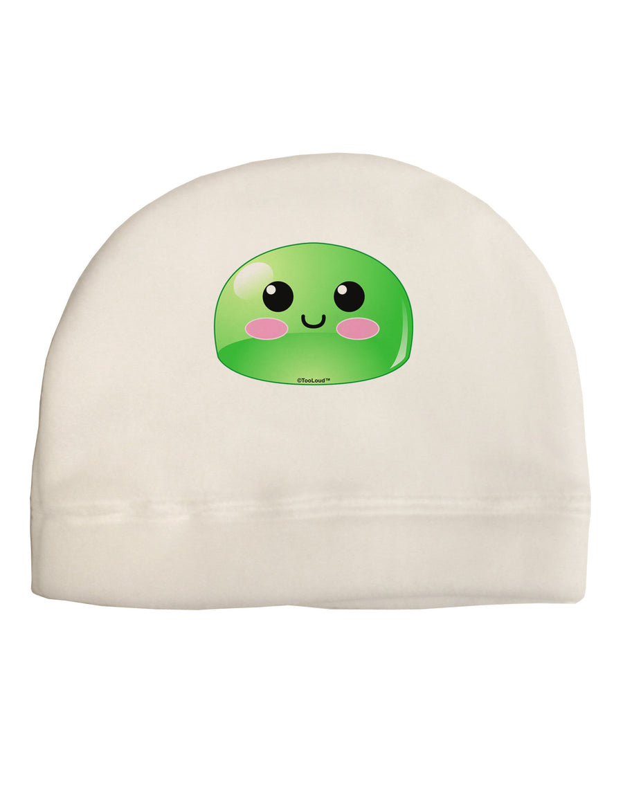 Cute RPG Slime - Green Adult Fleece Beanie Cap Hat by TooLoud-Beanie-TooLoud-White-One-Size-Fits-Most-Davson Sales