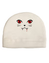 TooLoud Vamp Kitty Adult Fleece Beanie Cap Hat-Beanie-TooLoud-White-One-Size-Fits-Most-Davson Sales