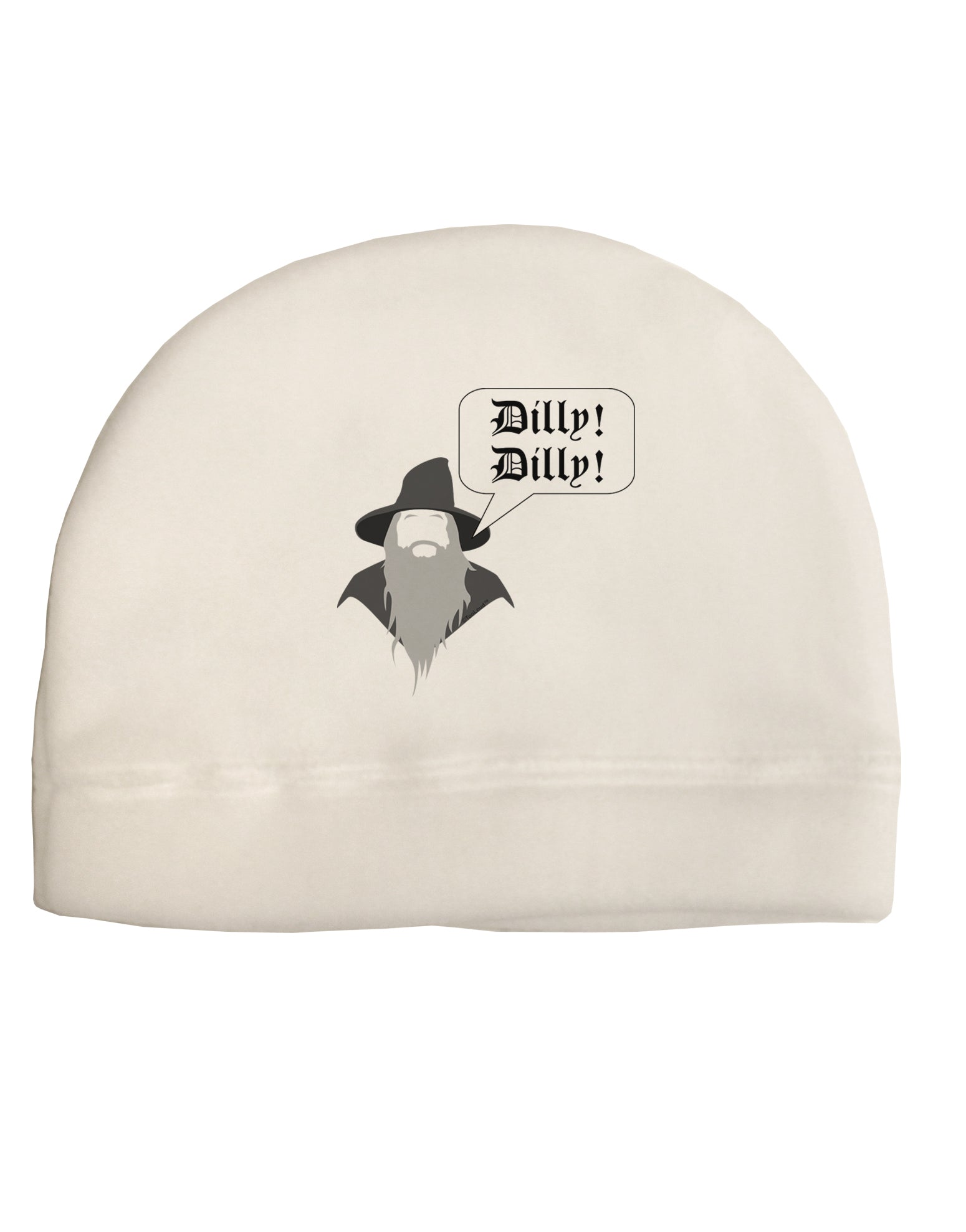 Wizard Dilly Dilly Adult Fleece Beanie Cap Hat by TooLoud-TooLoud-White-One-Size-Fits-Most-Davson Sales