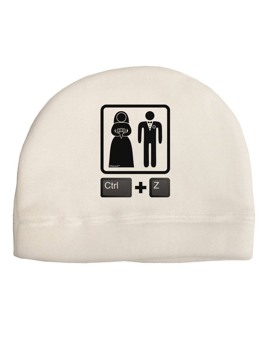 Ctrl Z - Marriage Adult Fleece Beanie Cap Hat-Beanie-TooLoud-White-One-Size-Fits-Most-Davson Sales