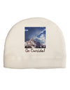 Go Outside Mountain Adult Fleece Beanie Cap Hat by TooLoud-Beanie-TooLoud-White-One-Size-Fits-Most-Davson Sales