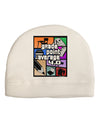 GPA 4 - Grade Point Average Adult Fleece Beanie Cap Hat-Beanie-TooLoud-White-One-Size-Fits-Most-Davson Sales