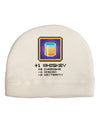 Pixel Whiskey Item Child Fleece Beanie Cap Hat-Beanie-TooLoud-White-One-Size-Fits-Most-Davson Sales