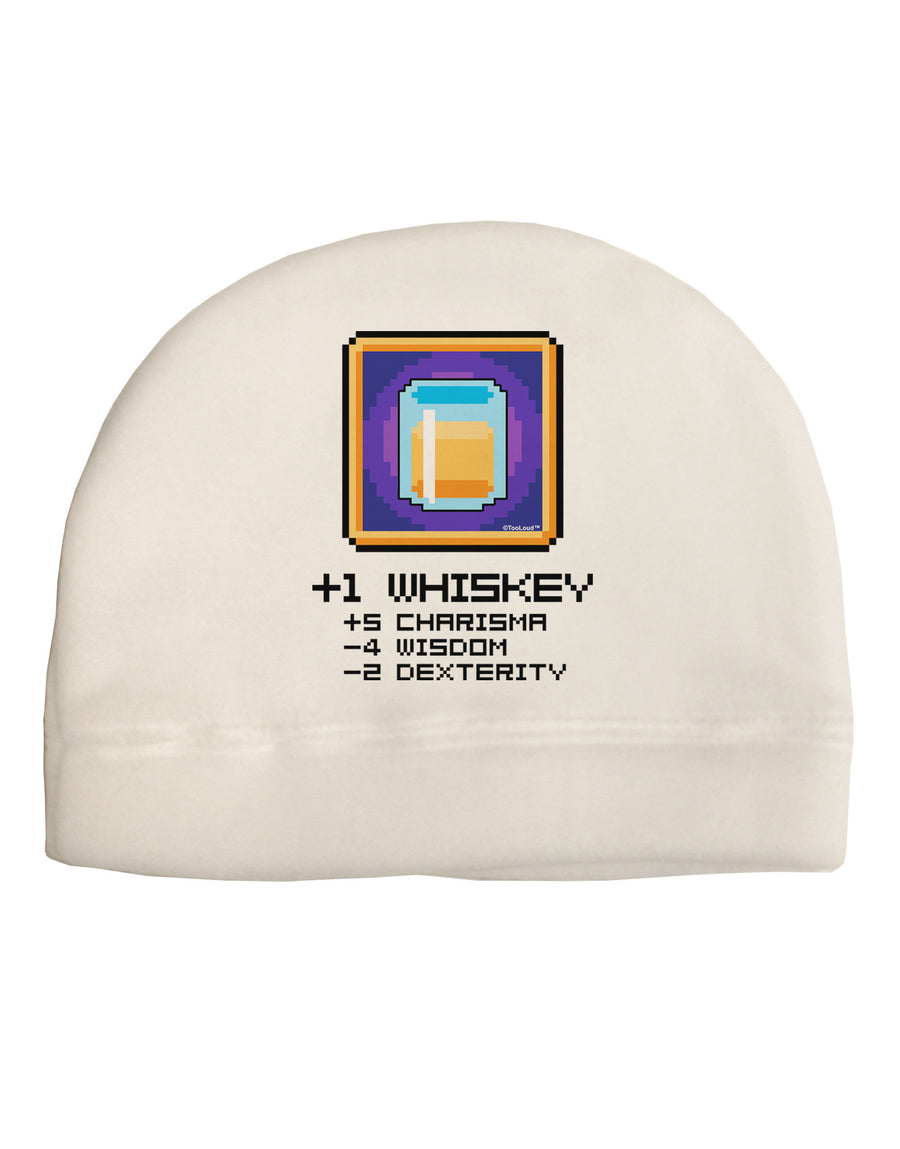 Pixel Whiskey Item Child Fleece Beanie Cap Hat-Beanie-TooLoud-White-One-Size-Fits-Most-Davson Sales