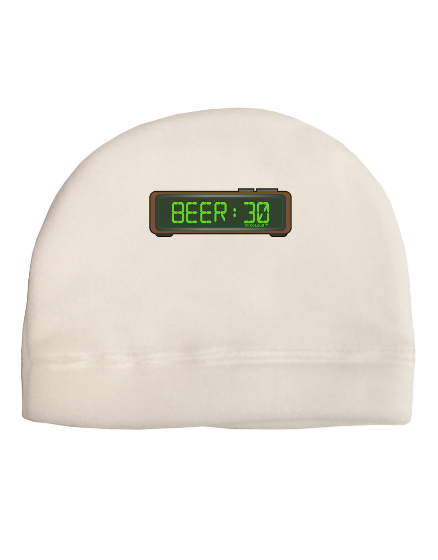 Beer 30 - Digital Clock Child Fleece Beanie Cap Hat by TooLoud-Beanie-TooLoud-White-One-Size-Fits-Most-Davson Sales