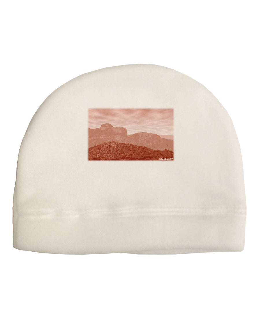 Red Planet Landscape Child Fleece Beanie Cap Hat-Beanie-TooLoud-White-One-Size-Fits-Most-Davson Sales