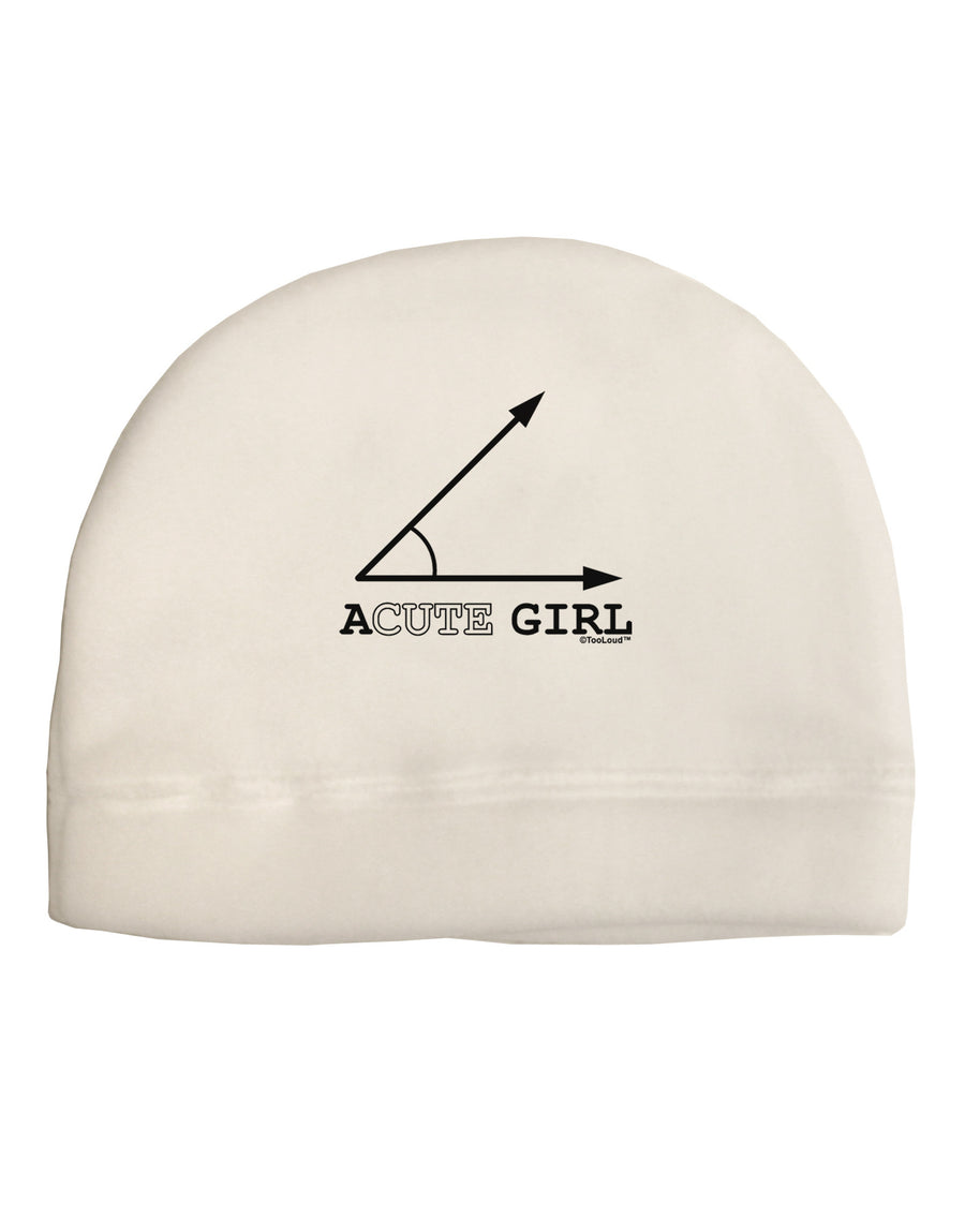 Acute Girl Adult Fleece Beanie Cap Hat-Beanie-TooLoud-White-One-Size-Fits-Most-Davson Sales