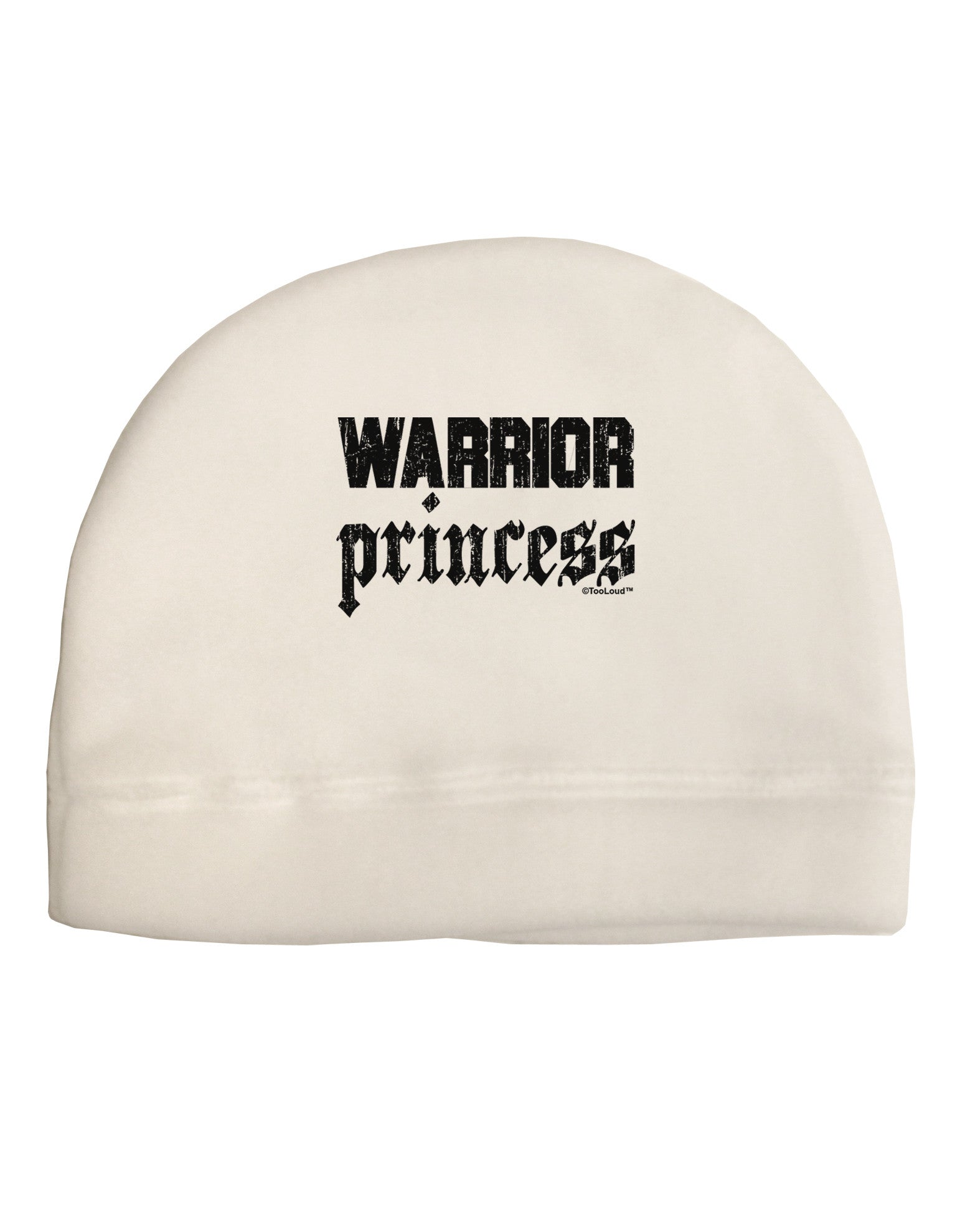 Warrior Princess Script Adult Fleece Beanie Cap Hat-Beanie-TooLoud-White-One-Size-Fits-Most-Davson Sales