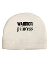 Warrior Princess Script Adult Fleece Beanie Cap Hat-Beanie-TooLoud-White-One-Size-Fits-Most-Davson Sales